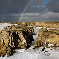 Storm at sea, Côte Sauvage, Brittany, France