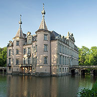 Poeke castle and lake, Belgium