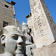 Luxor obelisk at the Luxor temple, Egypt, Africa