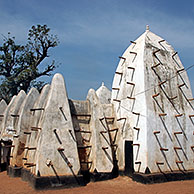 Mosque made of clay, Larabanga, Sahel, Ghana, Africa 