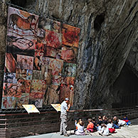 The Cave of Niaux, famous for its prehistoric paintings from the Magdalenian period, Midi-Pyrénées, Pyrenees, France