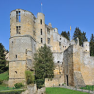 Ruins of the medieval fortress Beaufort Castle in Little Switzerland  / Mullerthal, Grand Duchy of Luxembourg