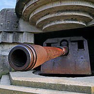 Batterie Le Chaos, part of the Atlantikwall at Longues-sur-Mer, Normandy, France